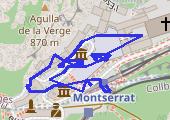 Zwiedzanie Montserratu 2023-09-09 19:45 - mapa trasy gps - spacer