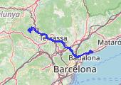 El Masnou - Montserrat, E 1583 LHL 2023-09-19 12:20 - mapa trasy gps - samochód