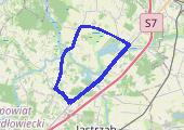 Orońsko - mapa trasy gps - rower szosowy