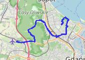 Firoga-dom - mapa trasy gps - rower trekkingowy