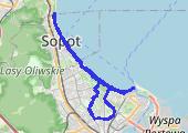 Dom-Sopot-dom - mapa trasy gps - rower trekkingowy