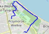 Dom-praca - mapa trasy gps - rower trekkingowy