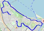 Praca-dom - mapa trasy gps - rower trekkingowy
