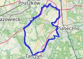 TARCZYN PO ZACHODZIE SŁOŃCA 24-10-2023 - mapa trasy gps - rower szosowy