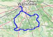 TARCZYN-GÓRA KALWARIA 28-10-2023 - mapa trasy gps - rower szosowy