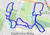 Trasa z dnia 2023-11-25 07:33 - mapa trasy gps - nordic walking
