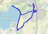 Trasa z dnia 2023-12-12 16:12 - mapa trasy gps - rower górski