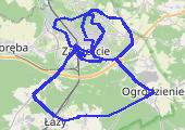 Trasa z dnia 2023-12-18 18:10 - mapa trasy gps - rower szosowy