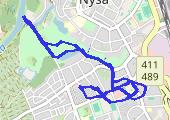 Trasa z dnia 2024-10-13 19:51 - mapa trasy gps - rower górski