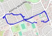 Trasa z dnia 2024-10-18 19:50 - mapa trasy gps - rower górski