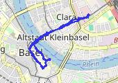 Bazylea nocą, wersja skrócona 2024-10-25 22:55 - mapa trasy gps - spacer
