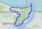 'Świnoujście - mapa trasy gps - spacer