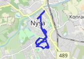 Trasa z dnia 2024-11-27 18:03 - mapa trasy gps - rower górski