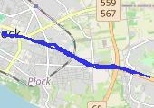 'Płock 2025-01-18 19:16 - mapa trasy gps - spacer