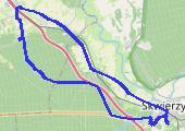 Glinik - mapa trasy gps - rower trekkingowy