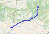 Oliana - Belaguer, Wojtek 2025-12-07 13:41 - mapa trasy gps - samochód