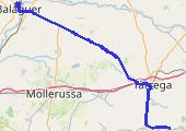 Belaguer - Guimerà, E 2093 NBN 2025-12-07 16:50 - mapa trasy gps - samochód