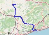 Guimerà - Calafell, E 2093 NBN 2025-12-07 19:11 - mapa trasy gps - samochód