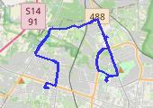 Powrót i do pani Doroty, E 2093 NBN 2025-12-22 17:57 - mapa trasy gps - samochód