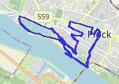 Płock 2026-02-26 18:37 - mapa trasy gps - spacer