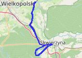 Zakole Santockie - mapa trasy gps - rower trekkingowy