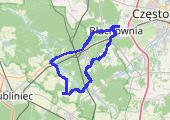 Cieszowa - mapa trasy gps - rower trekkingowy