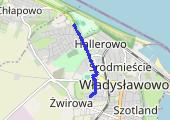 ' - mapa trasy gps - spacer