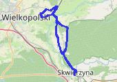 Santok - mapa trasy gps - rower trekkingowy