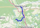 Sokola Dąbrowa - mapa trasy gps - rower trekkingowy