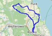 Domatowo - mapa trasy gps - rower górski