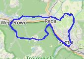 Wejherowo - mapa trasy gps - rower górski