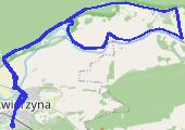 Świniary - mapa trasy gps - rower trekkingowy