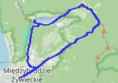Beskid Mały 2026-08-16 08:15 - mapa trasy gps - wędrówka