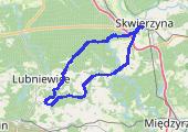 Osiecko - mapa trasy gps - rower trekkingowy