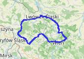 rower 25.08.2026 - mapa trasy gps - rower szosowy