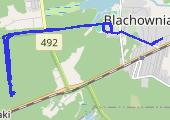 Z rowerem po lesie - mapa trasy gps - rower trekkingowy
