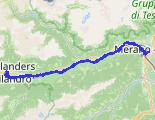 Schlanders - Merano z dnia 2026-08-07 - trasa rowerowa