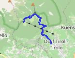 Hochmuth - Dorf Tirol z dnia 2026-08-10 - trasa spaceru