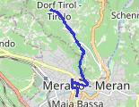 Dorf Tirol - Merano z dnia 2026-08-10 - trasa spaceru