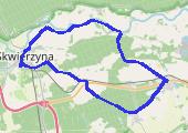 Przytoczna - mapa trasy gps - rower trekkingowy