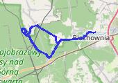 Na Jezioro - mapa trasy gps - rower trekkingowy