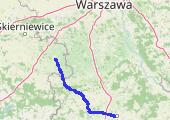 RADOM-RASZYN - mapa trasy gps - rower szosowy