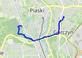 Narutowicza - park Słowiański - mapa trasy gps - marsz