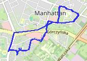 Narutowicza - Szarych szeregów - mapa trasy gps - marsz
