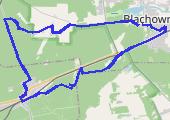 Z rowerem po lesie - mapa trasy gps - rower trekkingowy