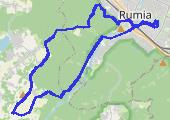 Pińskie - mapa trasy gps - rower górski