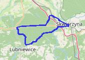 Lubniewka - mapa trasy gps - rower trekkingowy