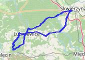 Urocztsko Lubniewsko - mapa trasy gps - rower trekkingowy