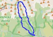 Ze Szczyrbskiego Jeziora przez Bystrą Ławkę - mapa trasy gps - wędrówka