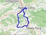 Rabka-Zdrój - Pieniążkowice - Morawczyna - Rdzawka z dnia 2026-09-13 - trasa rowerowa